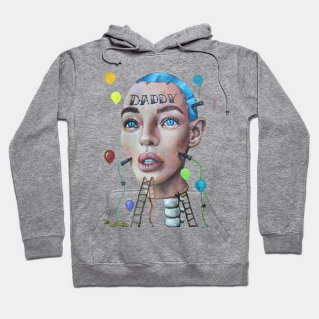 AI Daddy Creating Robot | robot dream | Dream candy robot cyborg | We terminator Hoodie by Tiger Picasso